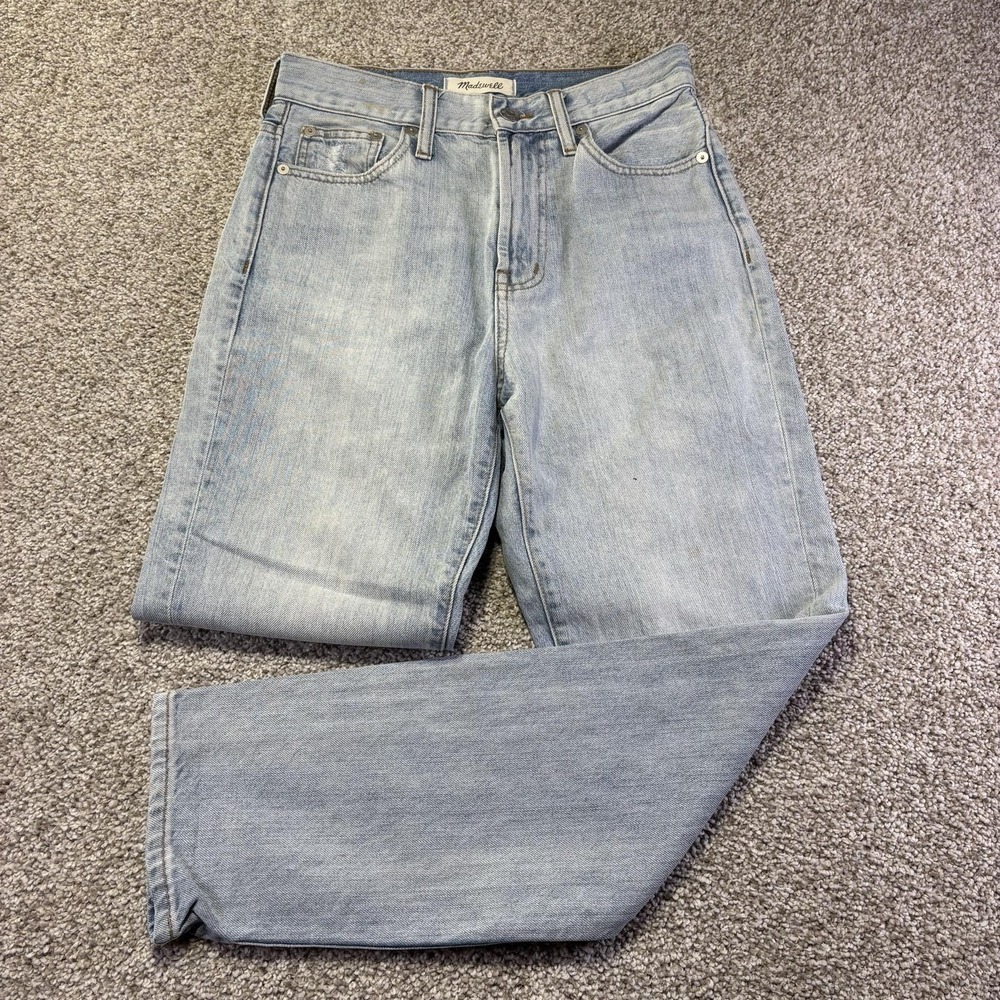 Madewell Perfect Vintage Mom Jeans Womens 25 Blue‎ Light Wash High Rise Denim